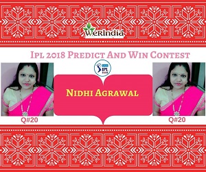 #IPL2018 - Ques #20 Winners 