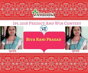 #IPL2018 - Ques #25 Winners 