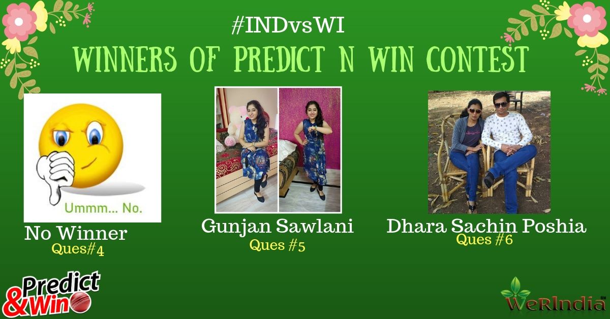 IndVsWi 2019 Q#4,#5 & #6