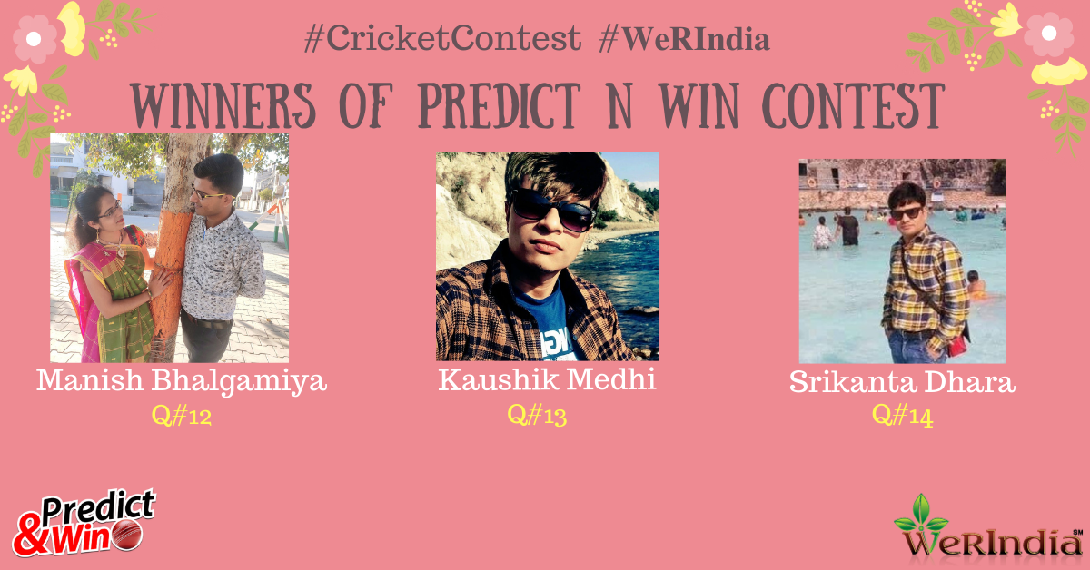 IPL Cricket Contest  Q#12, #13 & #14