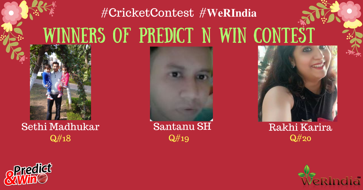 IPL Cricket Contest  Q#18, #19 & #20